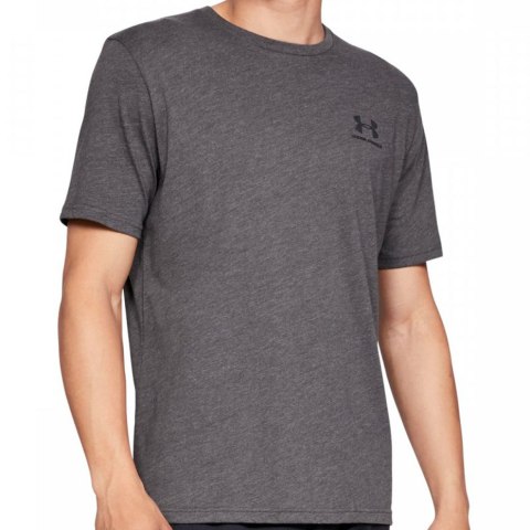 Under Armour Koszulka męska Under Armour Sportstyle Left Chest SS ciemny szary 1326799 019 Under Armour Koszulka męska Under Armour Sportstyle Left Chest SS ciemny szary 1326799 019