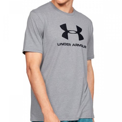 Under Armour Koszulka męska Under Armour Sportstyle Logo SS szara 1329590 036 Under Armour Koszulka męska Under Armour Sportstyle Logo SS szara 1329590 036