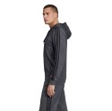 Adidas Bluza męska adidas Essentials 3 Stripes Fullzip Fleece szara DX2528