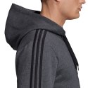 Adidas Bluza męska adidas Essentials 3 Stripes Fullzip Fleece szara DX2528