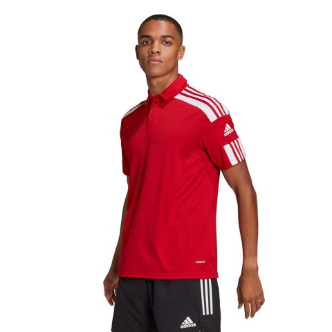 Adidas teamwear Koszulka męska adidas Squadra 21 Polo czerowna GP6429 Adidas teamwear Koszulka męska adidas Squadra 21 Polo czerowna GP6429