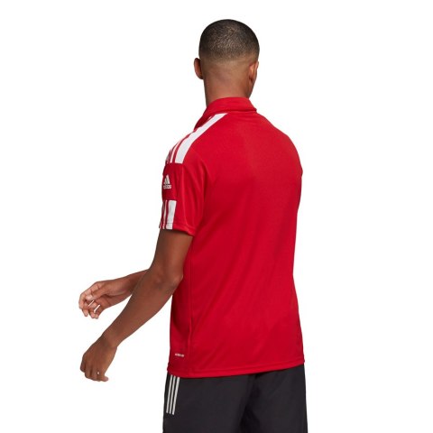Adidas teamwear Koszulka męska adidas Squadra 21 Polo czerowna GP6429 Adidas teamwear Koszulka męska adidas Squadra 21 Polo czerowna GP6429