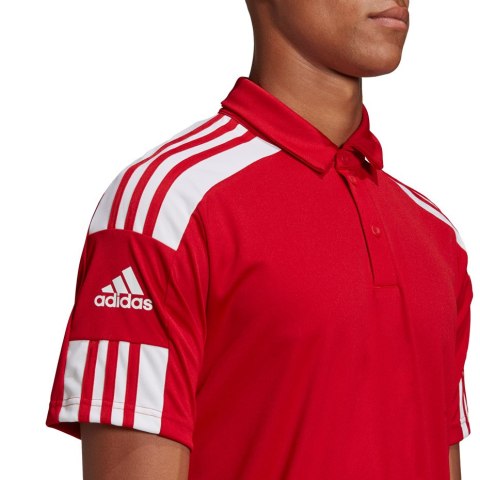 Adidas teamwear Koszulka męska adidas Squadra 21 Polo czerowna GP6429 Adidas teamwear Koszulka męska adidas Squadra 21 Polo czerowna GP6429