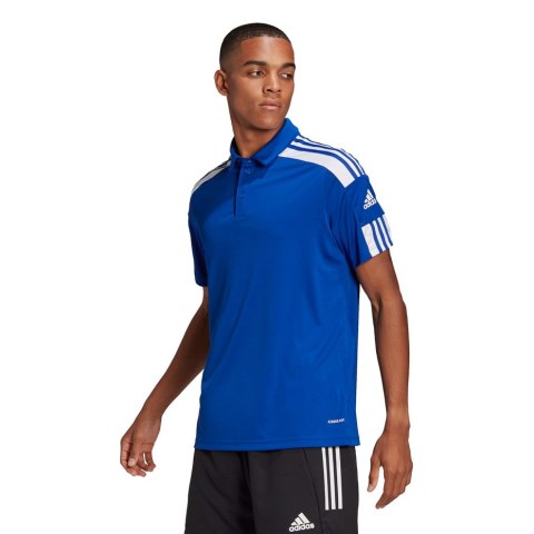 Adidas teamwear Koszulka męska adidas Squadra 21 Polo niebieska GP6427 Adidas teamwear Koszulka męska adidas Squadra 21 Polo niebieska GP6427