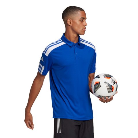 Adidas teamwear Koszulka męska adidas Squadra 21 Polo niebieska GP6427 Adidas teamwear Koszulka męska adidas Squadra 21 Polo niebieska GP6427