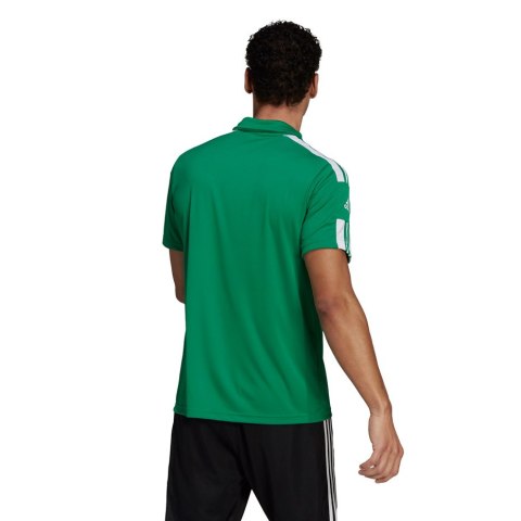 Adidas teamwear Koszulka męska adidas Squadra 21 Polo zielona GP6430 Adidas teamwear Koszulka męska adidas Squadra 21 Polo zielona GP6430