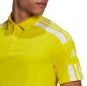 Adidas teamwear Koszulka męska adidas Squadra 21 Polo żółta GP6428