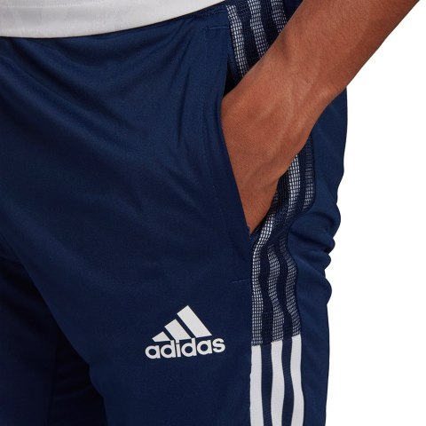 Adidas teamwear Spodnie męskie adidas Tiro 21 3/4 granatowe GH4473 Adidas teamwear Spodnie męskie adidas Tiro 21 3/4 granatowe GH4473
