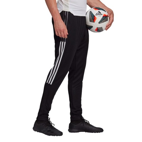 Adidas teamwear Spodnie męskie adidas Tiro 21 Track Pants czarne GH7305 Adidas teamwear Spodnie męskie adidas Tiro 21 Track Pants czarne GH7305