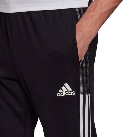 Adidas teamwear Spodnie męskie adidas Tiro 21 Track Pants czarne GH7305 Adidas teamwear Spodnie męskie adidas Tiro 21 Track Pants czarne GH7305