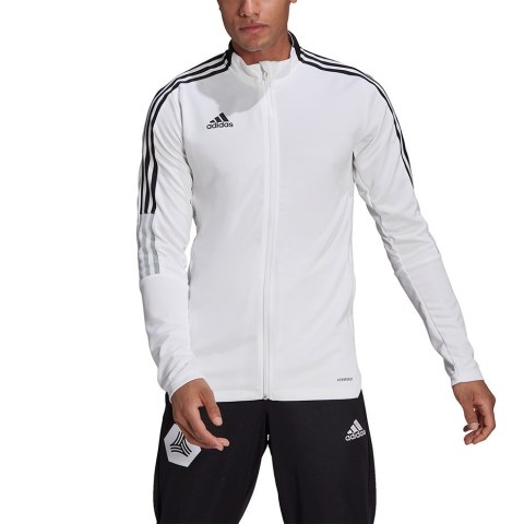 Adidas teamwear Bluza męska adidas Tiro 21 Track biała GM7309 Adidas teamwear Bluza męska adidas Tiro 21 Track biała GM7309
