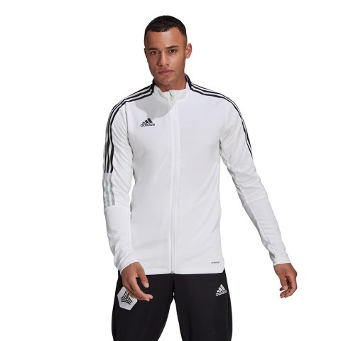 Adidas teamwear Bluza męska adidas Tiro 21 Track biała GM7309 Adidas teamwear Bluza męska adidas Tiro 21 Track biała GM7309
