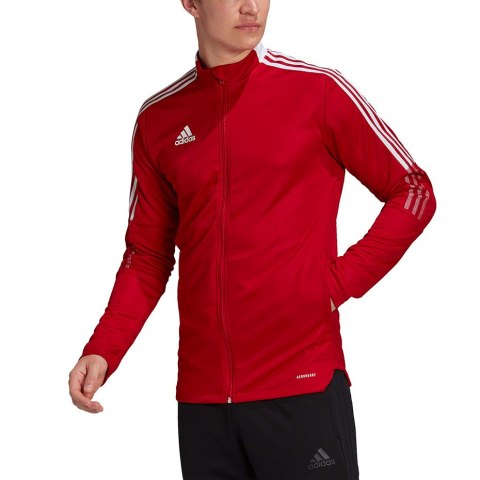 Adidas teamwear Bluza męska adidas Tiro 21 Track czerwona GM7308 Adidas teamwear Bluza męska adidas Tiro 21 Track czerwona GM7308