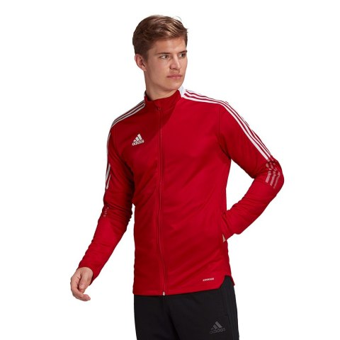 Adidas teamwear Bluza męska adidas Tiro 21 Track czerwona GM7308 Adidas teamwear Bluza męska adidas Tiro 21 Track czerwona GM7308
