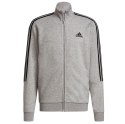 Adidas Dres męski adidas Essenttials Tracksuit szaro-czarny GK9975