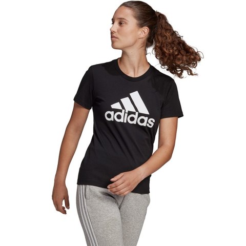 Adidas Koszulka damska adidas Essentials Regular T-Shirt czarna GL0722 Adidas Koszulka damska adidas Essentials Regular T-Shirt czarna GL0722