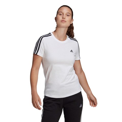 Adidas Koszulka damska adidas Essentials Slim T-Shirt biała GL0783 Adidas Koszulka damska adidas Essentials Slim T-Shirt biała GL0783