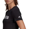 Adidas Koszulka damska adidas Essentials Slim T-Shirt czarna GL0769