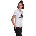 Adidas Koszulka damska adidas Loungewear Essentials Logo Tee biała GL0649