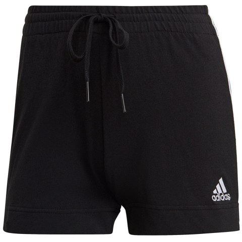 Adidas Spodenki damskie adidas Essentials Slim Shorts czarno-białe GM5523 Adidas Spodenki damskie adidas Essentials Slim Shorts czarno-białe GM5523