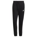 Adidas Spodnie męskie adidas Essentials Tapered Cuff 3 Stripes czarne GK8831