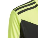 Adidas teamwear Bluza bramkarska dla dzieci adidas Squadra 21 Goalkeeper Jersey Youth czarno-limonkowa GN5794