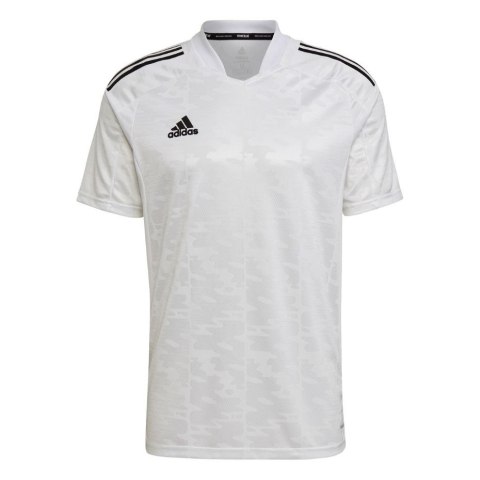 Adidas teamwear Koszulka męska adidas Condivo 21 Jersey Primeblue biała GJ6791 Adidas teamwear Koszulka męska adidas Condivo 21 Jersey Primeblue biała GJ6791