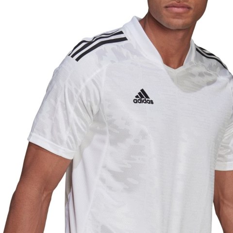 Adidas teamwear Koszulka męska adidas Condivo 21 Jersey Primeblue biała GJ6791 Adidas teamwear Koszulka męska adidas Condivo 21 Jersey Primeblue biała GJ6791