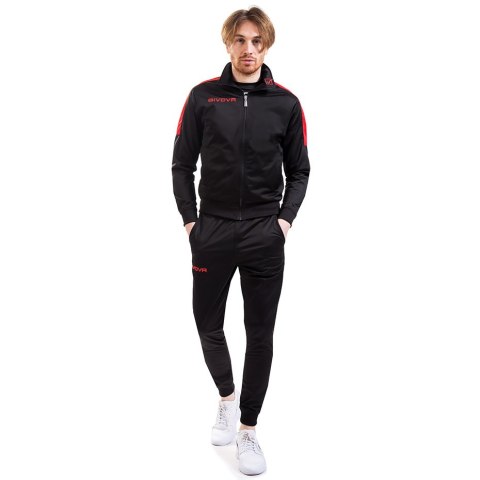 Givova Dres Givova Tuta Revolution czarno-czerwony TR033 1012 Givova Dres Givova Tuta Revolution czarno-czerwony TR033 1012