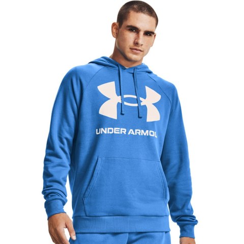 Under Armour Bluza męska Under Armour Rival Fleece Big Logo HD jasny niebieski 1357093 787 Under Armour Bluza męska Under Armour Rival Fleece Big Logo HD jasny niebieski 1357093 787
