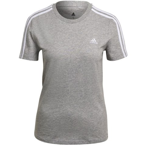 Adidas Koszulka damska adidas Essentials Slim T-shirt szara GL0785