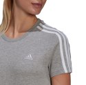 Adidas Koszulka damska adidas Essentials Slim T-shirt szara GL0785