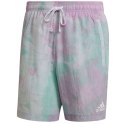 Adidas Spodenki męskie adidas Essentials Short fioletowo-zielone GL0065 Adidas Spodenki męskie adidas Essentials Short fioletowo-zielone GL0065