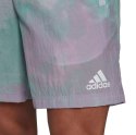 Adidas Spodenki męskie adidas Essentials Short fioletowo-zielone GL0065 Adidas Spodenki męskie adidas Essentials Short fioletowo-zielone GL0065