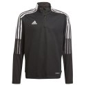 Adidas teamwear Bluza dla dzieci adidas Tiro 21 Training Top Youth czarna GM7325 Adidas teamwear Bluza dla dzieci adidas Tiro 21 Training Top Youth czarna GM7325