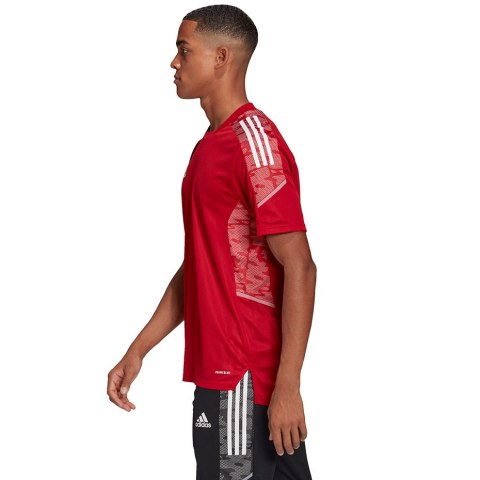 Adidas teamwear Koszulka męska adidas Condivo 21 Training Jersey Primeblue czerwona GH7166 Adidas teamwear Koszulka męska adidas Condivo 21 Training Jersey Primeblue czerwona GH7166
