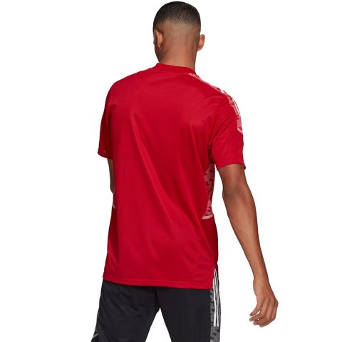 Adidas teamwear Koszulka męska adidas Condivo 21 Training Jersey Primeblue czerwona GH7166 Adidas teamwear Koszulka męska adidas Condivo 21 Training Jersey Primeblue czerwona GH7166