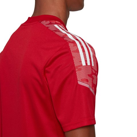 Adidas teamwear Koszulka męska adidas Condivo 21 Training Jersey Primeblue czerwona GH7166 Adidas teamwear Koszulka męska adidas Condivo 21 Training Jersey Primeblue czerwona GH7166