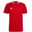 Adidas teamwear Koszulka męska adidas Tiro 21 Training Jersey czerwona GM7588 Adidas teamwear Koszulka męska adidas Tiro 21 Training Jersey czerwona GM7588
