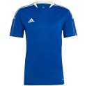 Adidas teamwear Koszulka męska adidas Tiro 21 Training Jersey niebieska GM7589 Adidas teamwear Koszulka męska adidas Tiro 21 Training Jersey niebieska GM7589