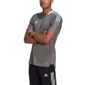 Adidas teamwear Koszulka męska adidas Tiro 21 Training Jersey szara GM7587 Adidas teamwear Koszulka męska adidas Tiro 21 Training Jersey szara GM7587