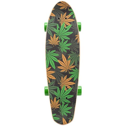 Meteor Deskorolka Meteor Cannabis zielono-brązowo-pomarańczowa 22595 Meteor Deskorolka Meteor Cannabis zielono-brązowo-pomarańczowa 22595