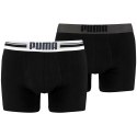 Puma Bokserki męskie Puma Placed Logo Boxer 2P czarne 906519 03