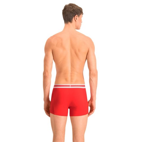 Puma Bokserki męskie Puma Placed Logo Boxer 2P czerwone, czarne 906519 07 Puma Bokserki męskie Puma Placed Logo Boxer 2P czerwone, czarne 906519 07