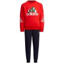 Adidas Dres dla dzieci adidas LK Holiday Set czerwono-granatowy H40344