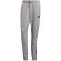 Adidas Spodnie męskie adidas Essentials Tapered Elastic Cuff 3 Stripes Pant szare GK9001 Adidas Spodnie męskie adidas Essentials Tapered Elastic Cuff 3 Stripes Pant szare GK9001