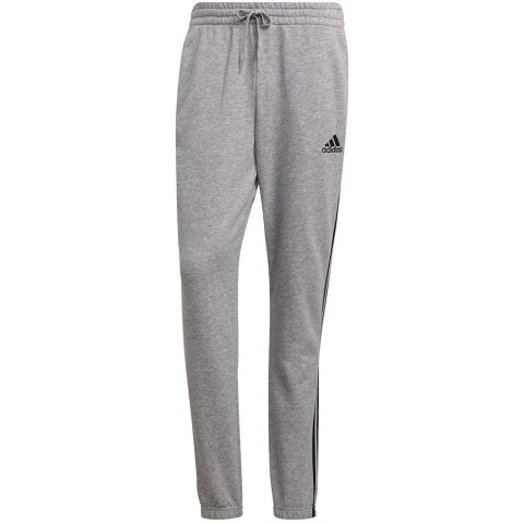 Adidas Spodnie męskie adidas Essentials Tapered Elastic Cuff 3 Stripes Pant szare GK9001 Adidas Spodnie męskie adidas Essentials Tapered Elastic Cuff 3 Stripes Pant szare GK9001