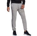 Adidas Spodnie męskie adidas Essentials Tapered Elastic Cuff 3 Stripes Pant szare GK9001 Adidas Spodnie męskie adidas Essentials Tapered Elastic Cuff 3 Stripes Pant szare GK9001
