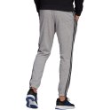 Adidas Spodnie męskie adidas Essentials Tapered Elastic Cuff 3 Stripes Pant szare GK9001 Adidas Spodnie męskie adidas Essentials Tapered Elastic Cuff 3 Stripes Pant szare GK9001