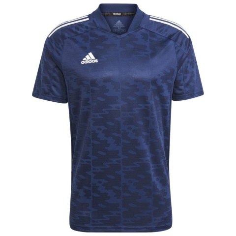 Adidas teamwear Koszulka męska adidas Condivo 21 Jersey Primeblue granatowa GJ6801 Adidas teamwear Koszulka męska adidas Condivo 21 Jersey Primeblue granatowa GJ6801